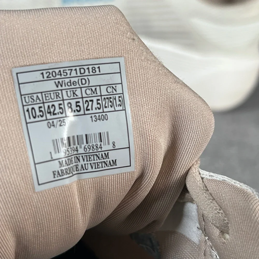 Brooks Ghost 3 Max Running Walking Shoes White Tan Oyster Mushroom Women 10.5 D